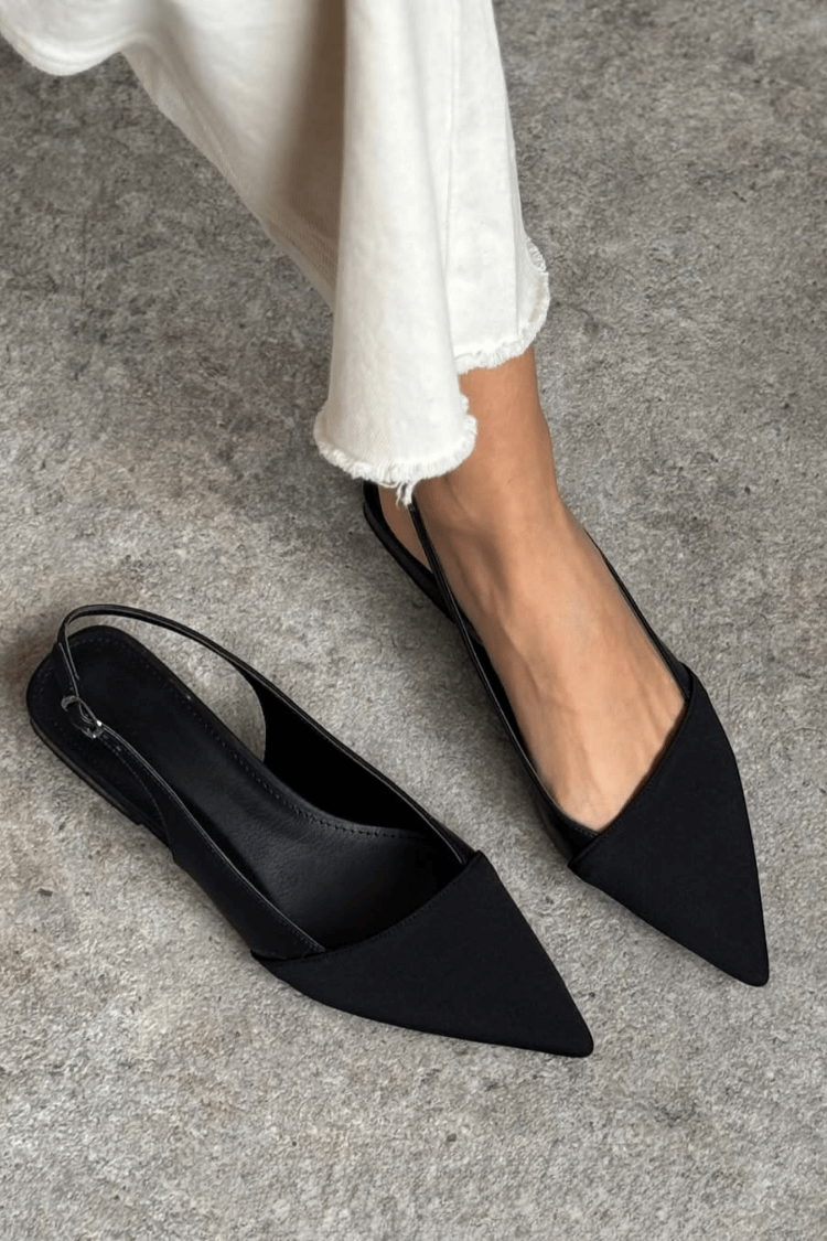 Bailarinas Slingback Negro