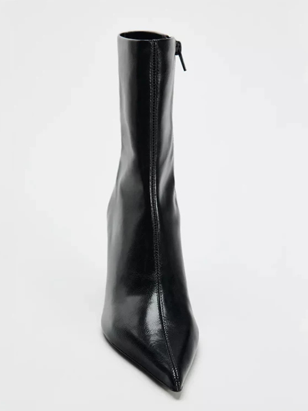 Crick | Botines negros de mujer con punta puntiaguda y tacón