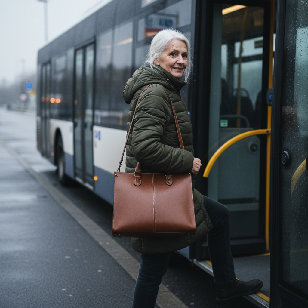 Bolso de hombro de diario organizado — Anna