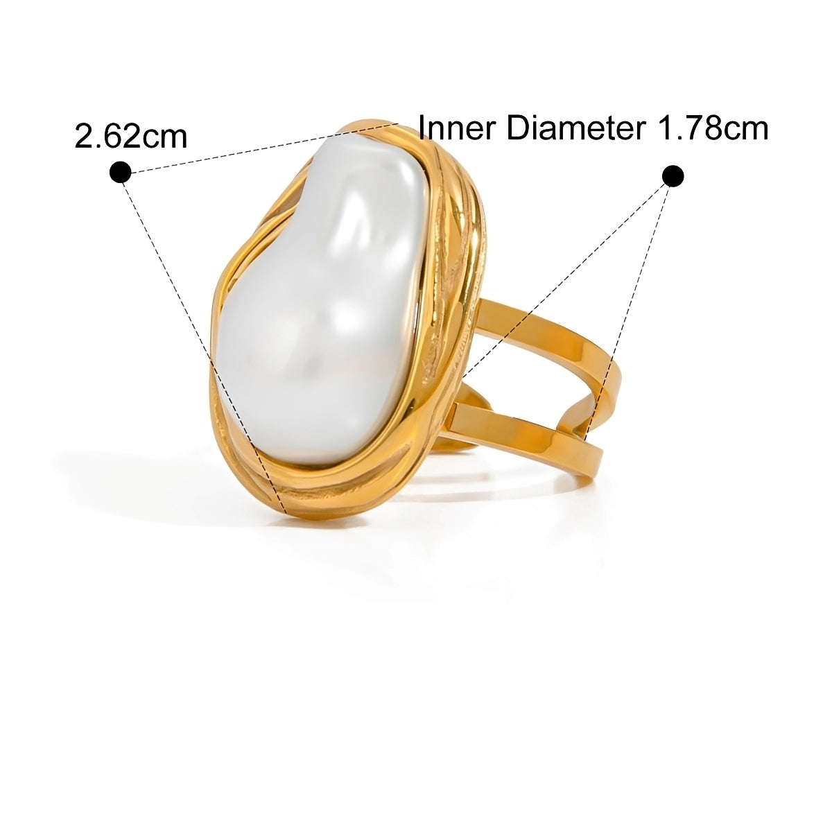 Rona – Anillo de Perla Elegante