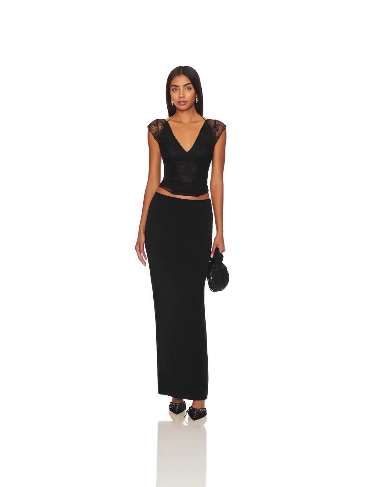 Solara | Camisola con Ribete de Encaje