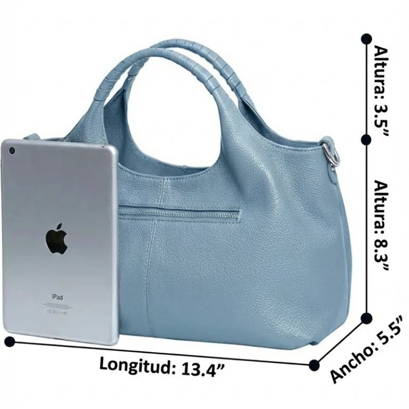 Bolso de hombro de cuero elegante