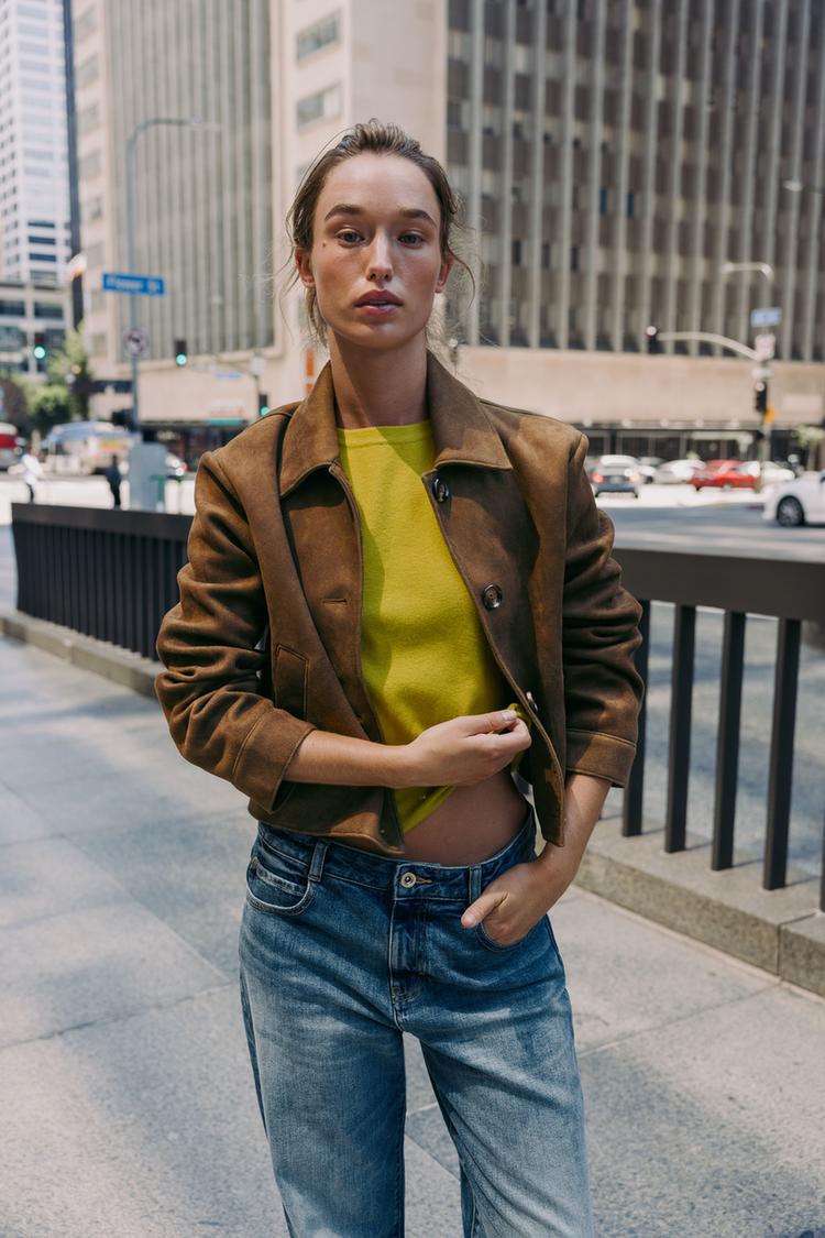 Ivy | Chaqueta Corta de Ante