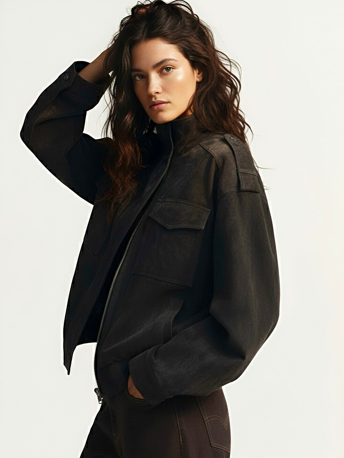 Shelby | Chaqueta Informal con Cremallera de Mezcla