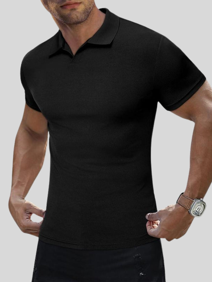 FlexRib™ Sculpt Polo – Escultor con Tejido Elástico