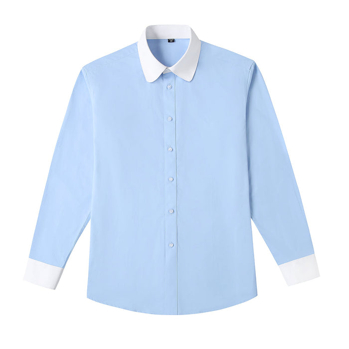 Camisa Authentic John Blanca y Azul