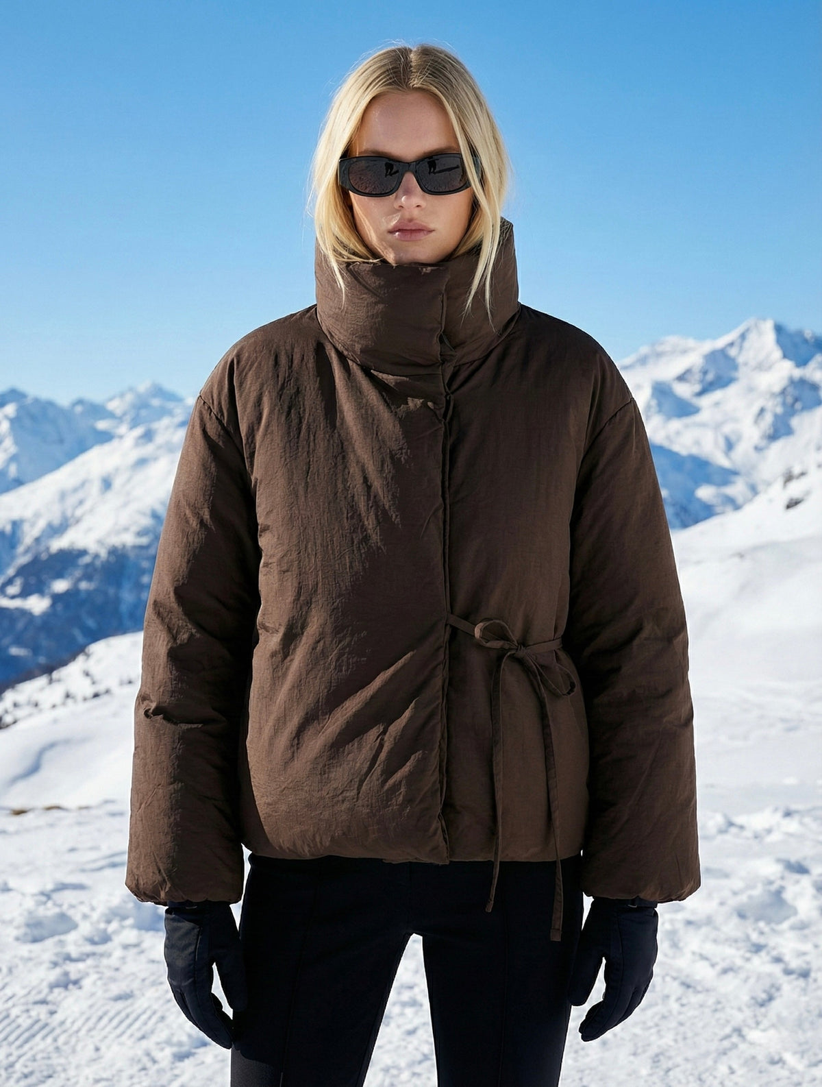 Lottie | Plumífero Cruzado Resistente al Viento e Impermeable