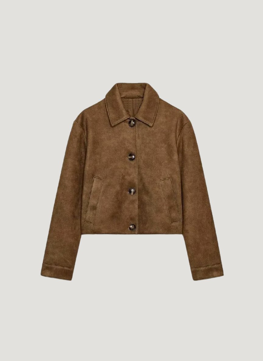 Ivy | Chaqueta Corta de Ante