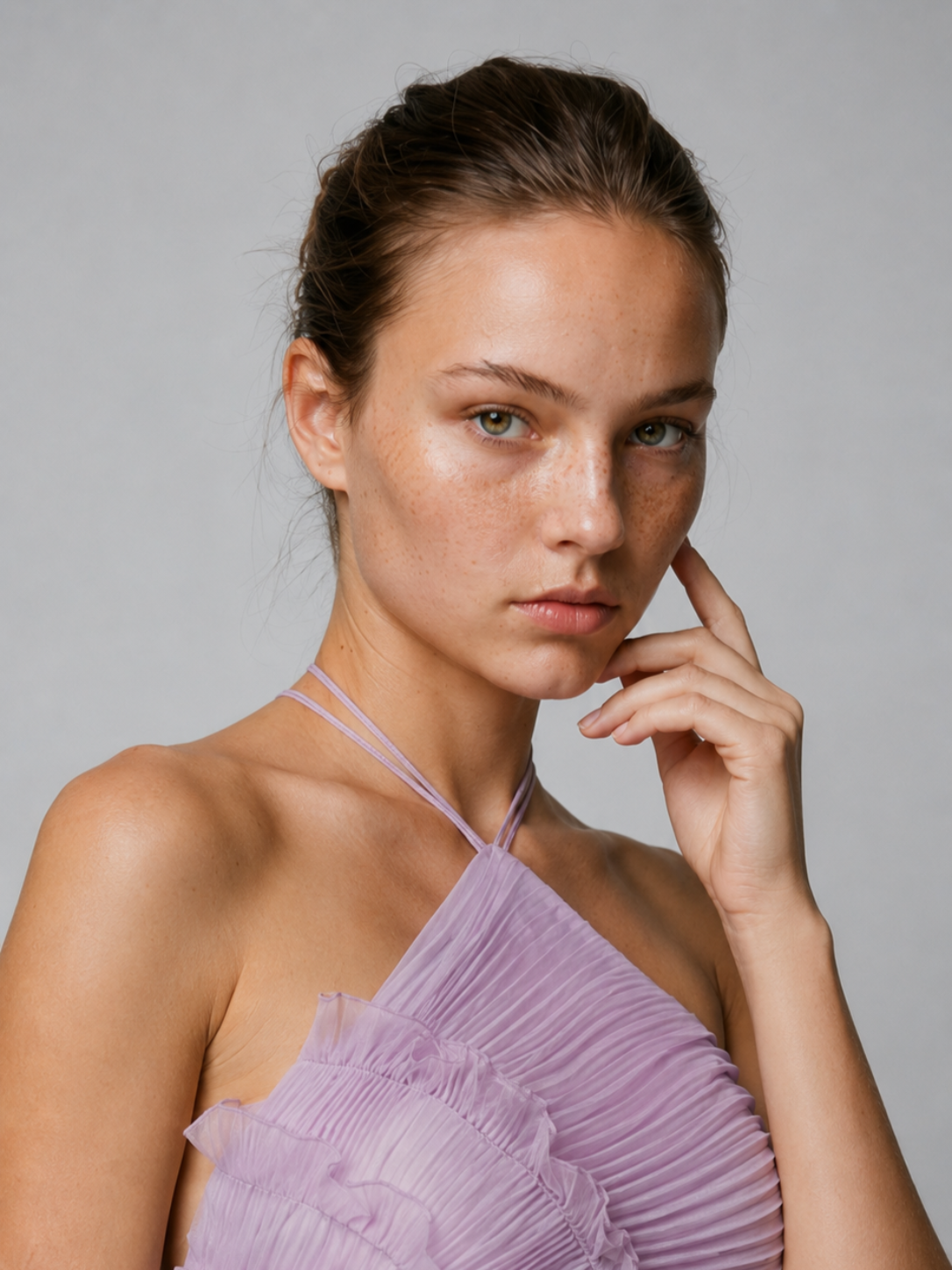 Catherine Vestido con volantes - Violeta
