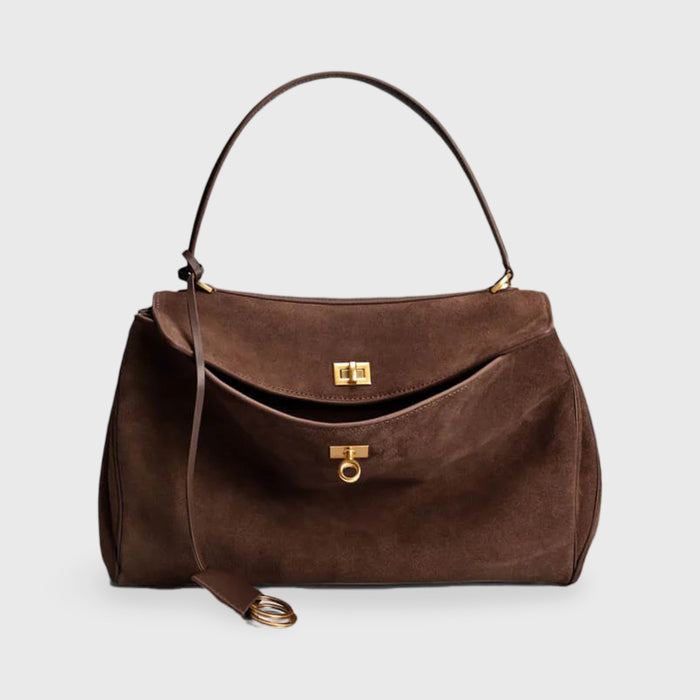 Bolso de Mano con Detalles Dorados — Clara