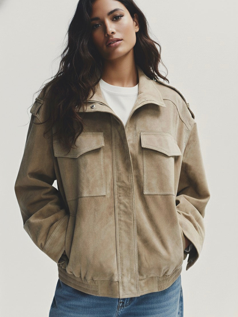 Shelby | Chaqueta Informal con Cremallera de Mezcla