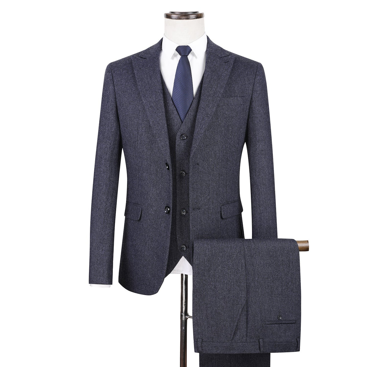 Traje de Tres Piezas Auténtico Arthur - Tweed
