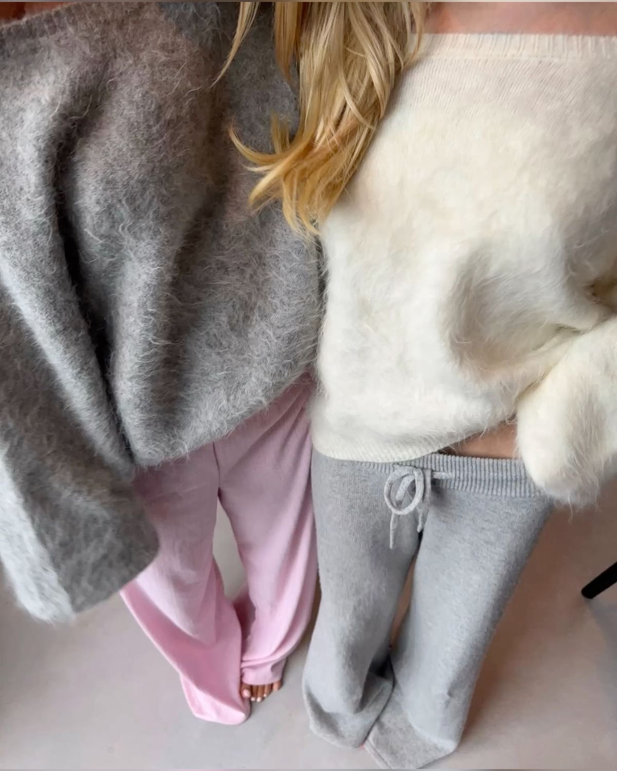 Riley | Jersey de Punto Esponjoso Rosa Suave