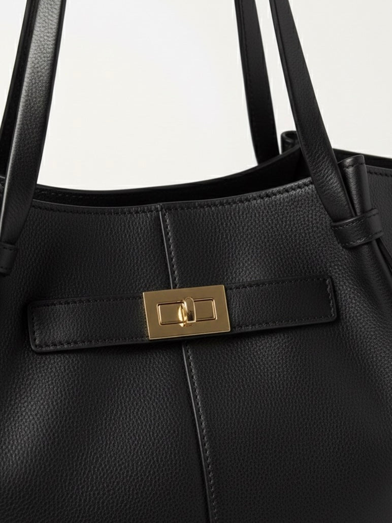 Adele | Leather Shopper Tote Bag