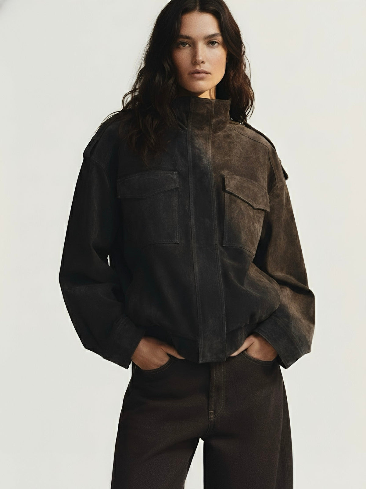 Shelby | Chaqueta Informal con Cremallera de Mezcla