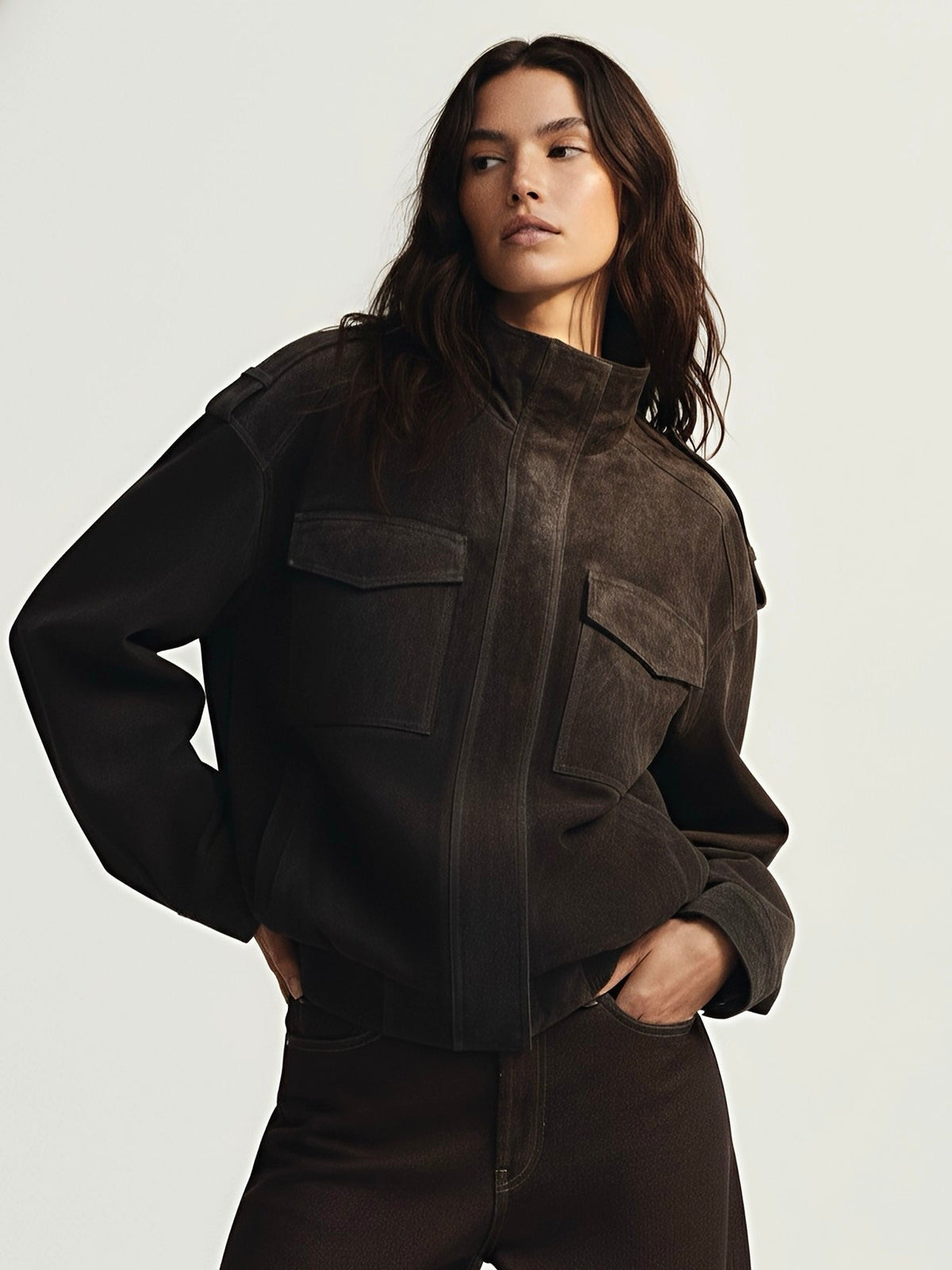 Shelby | Chaqueta Informal con Cremallera de Mezcla