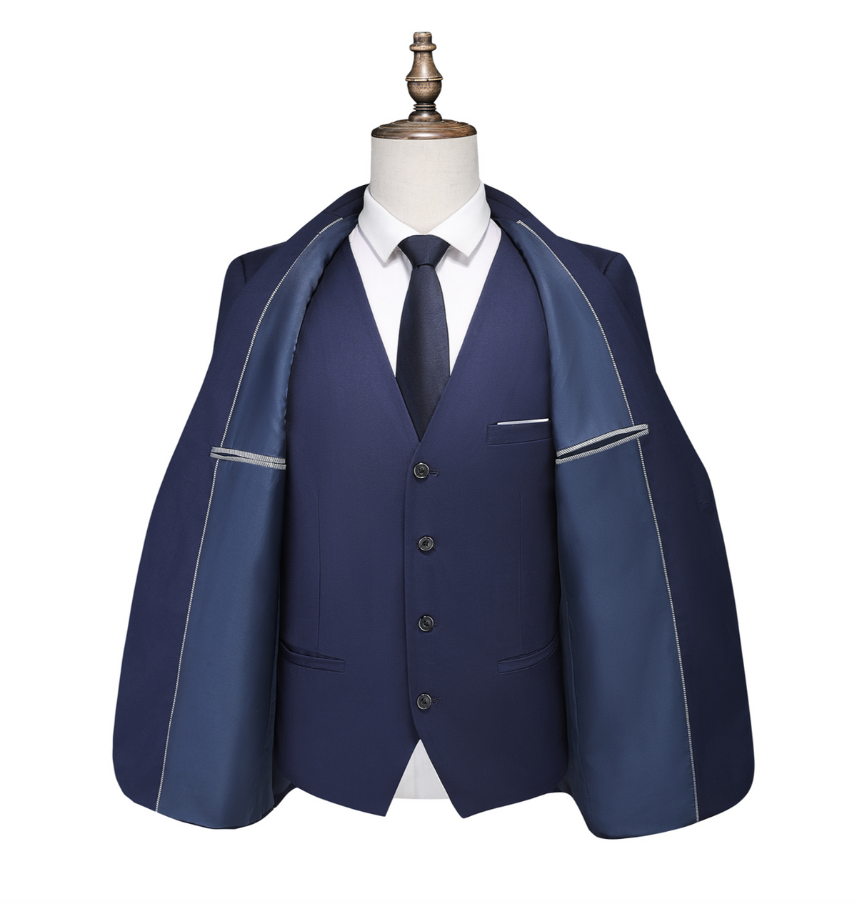 Traje de Tres Piezas Tommy Azul