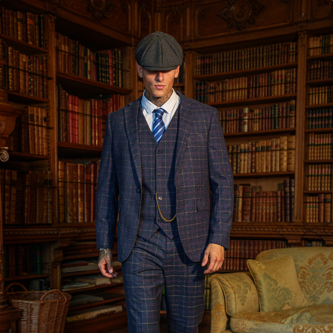 Chaleco del Traje Shelby Azul Marino