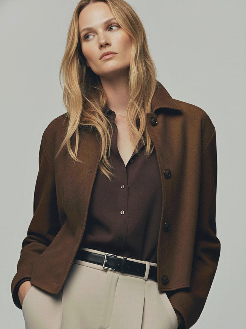 Ivy | Chaqueta Corta de Ante