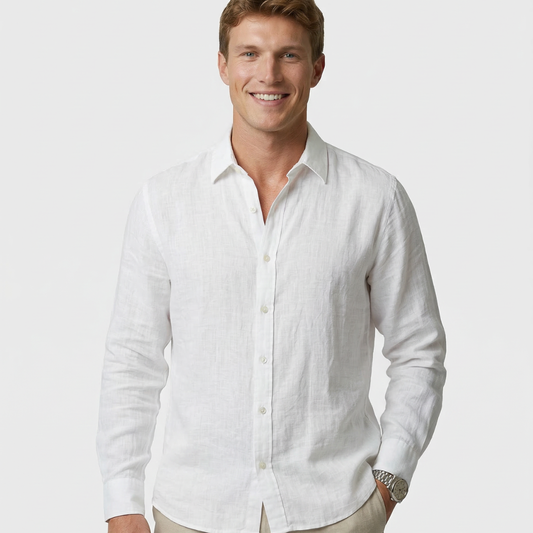 Camisa casual de lino