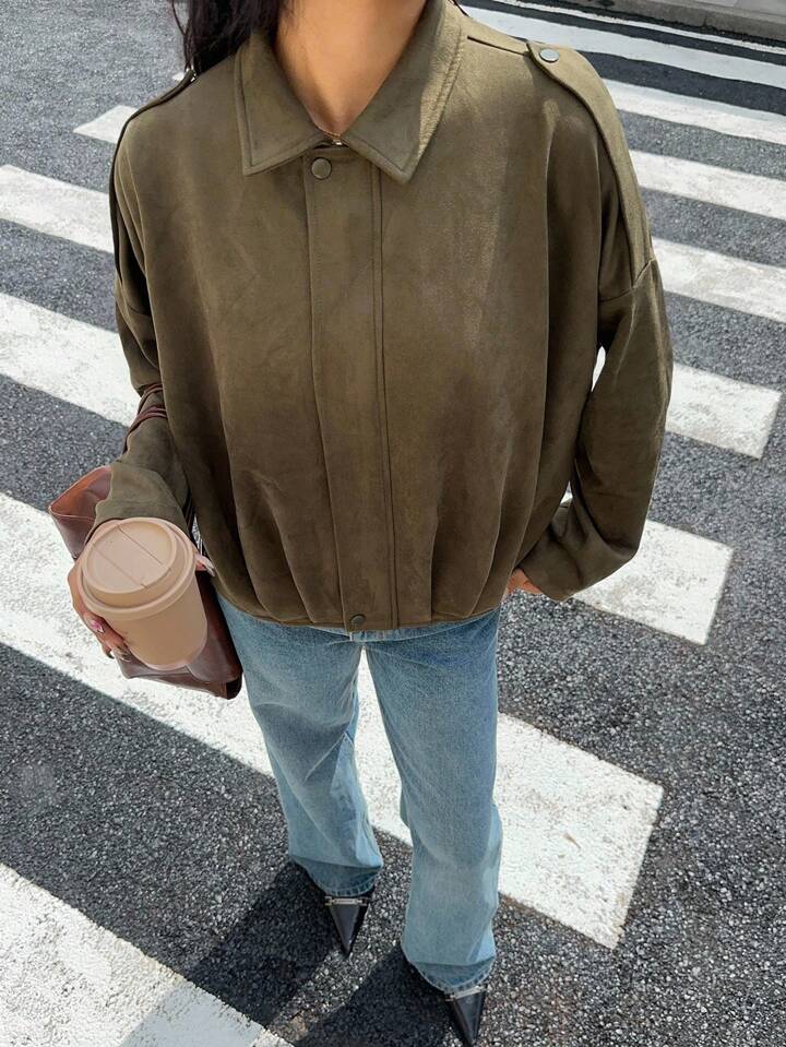 Lara | Chaqueta Bomber de Ante