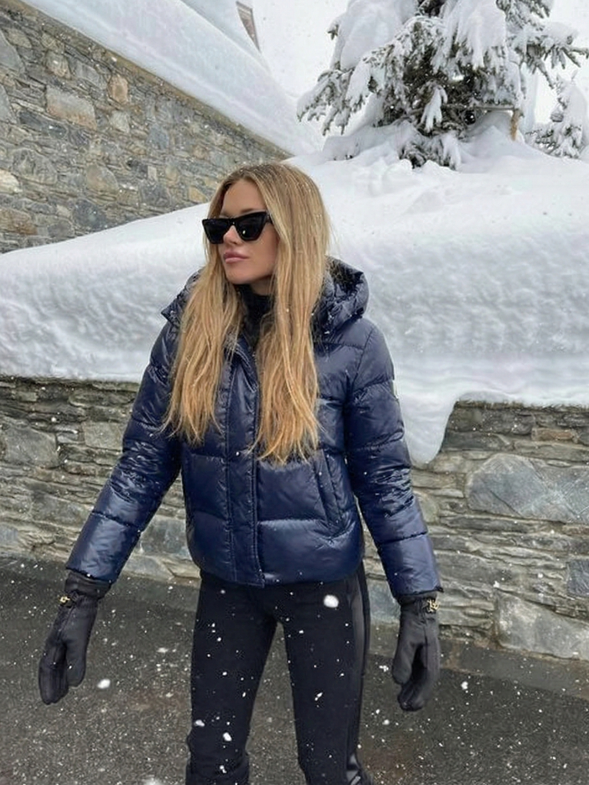 Copenhague | Chaqueta Acolchada Brillante con Capucha
