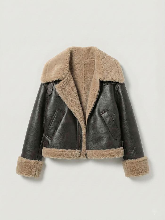 Rio | Chaqueta de piel sintética tipo shearling