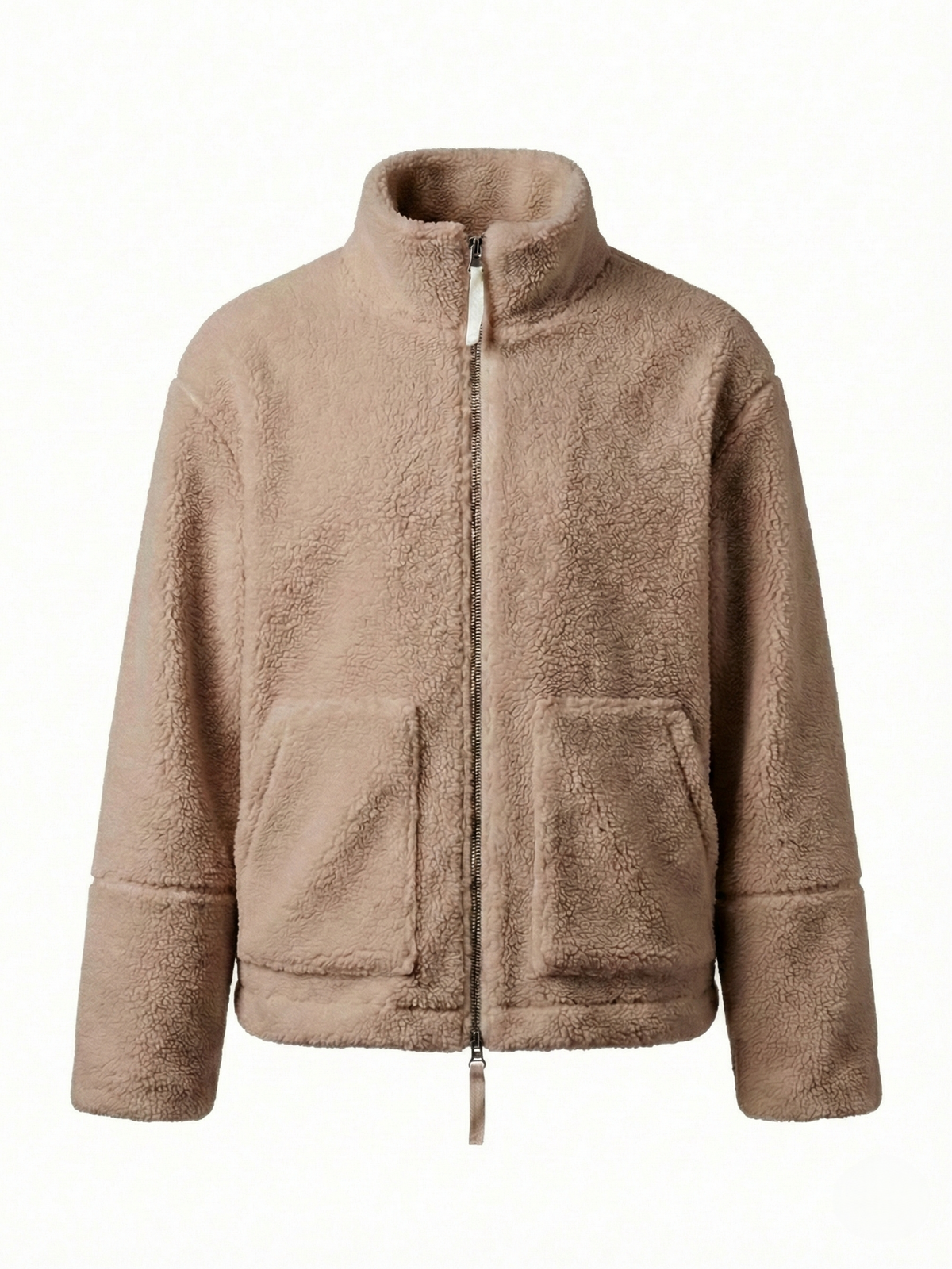 Maddy | Chaqueta Impermeable con Cremallera y Cuello Alto de Forro Polar Teddy