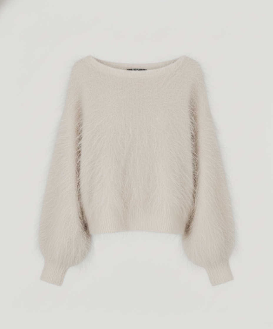 Riley | Jersey de Punto Esponjoso Rosa Suave