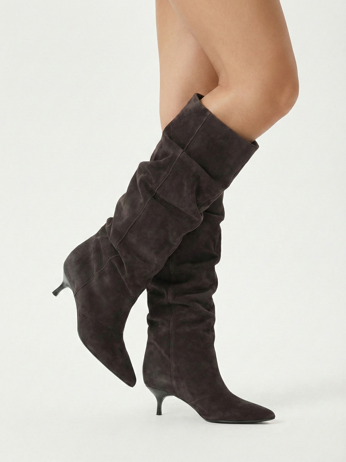 Allyson | Botas altas con tacón y caña caída