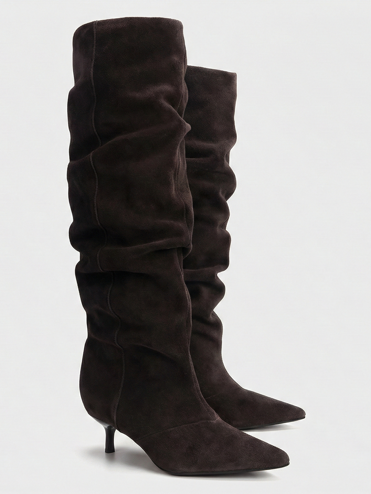 Allyson | Botas altas con tacón y caña caída