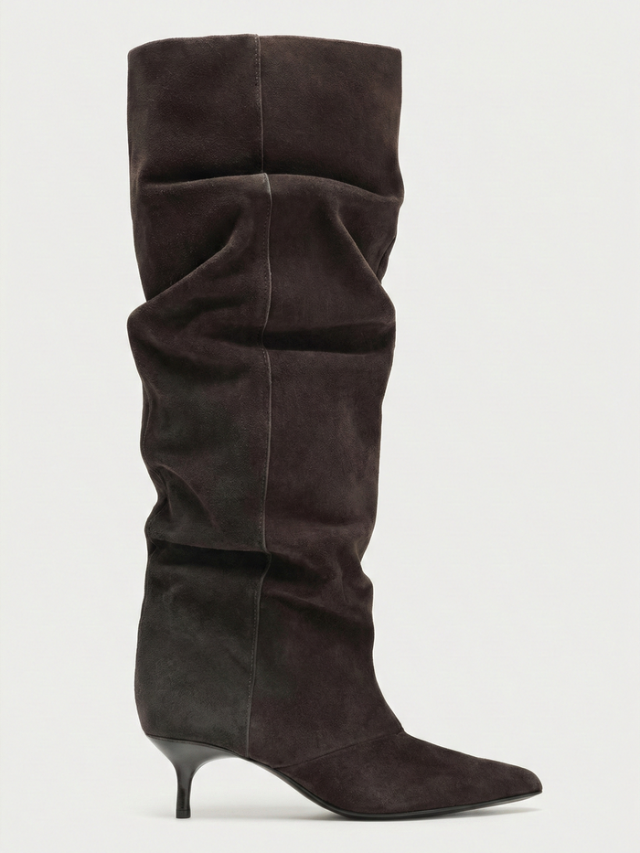 Allyson | Botas altas con tacón y caña caída