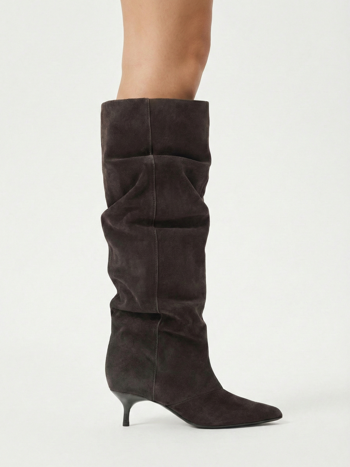 Allyson | Botas altas con tacón y caña caída