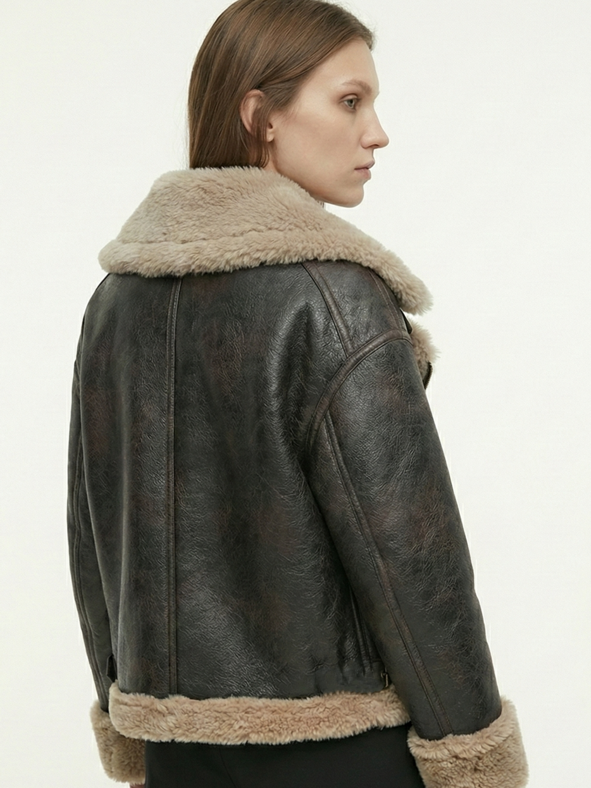 Rio | Chaqueta de piel sintética tipo shearling