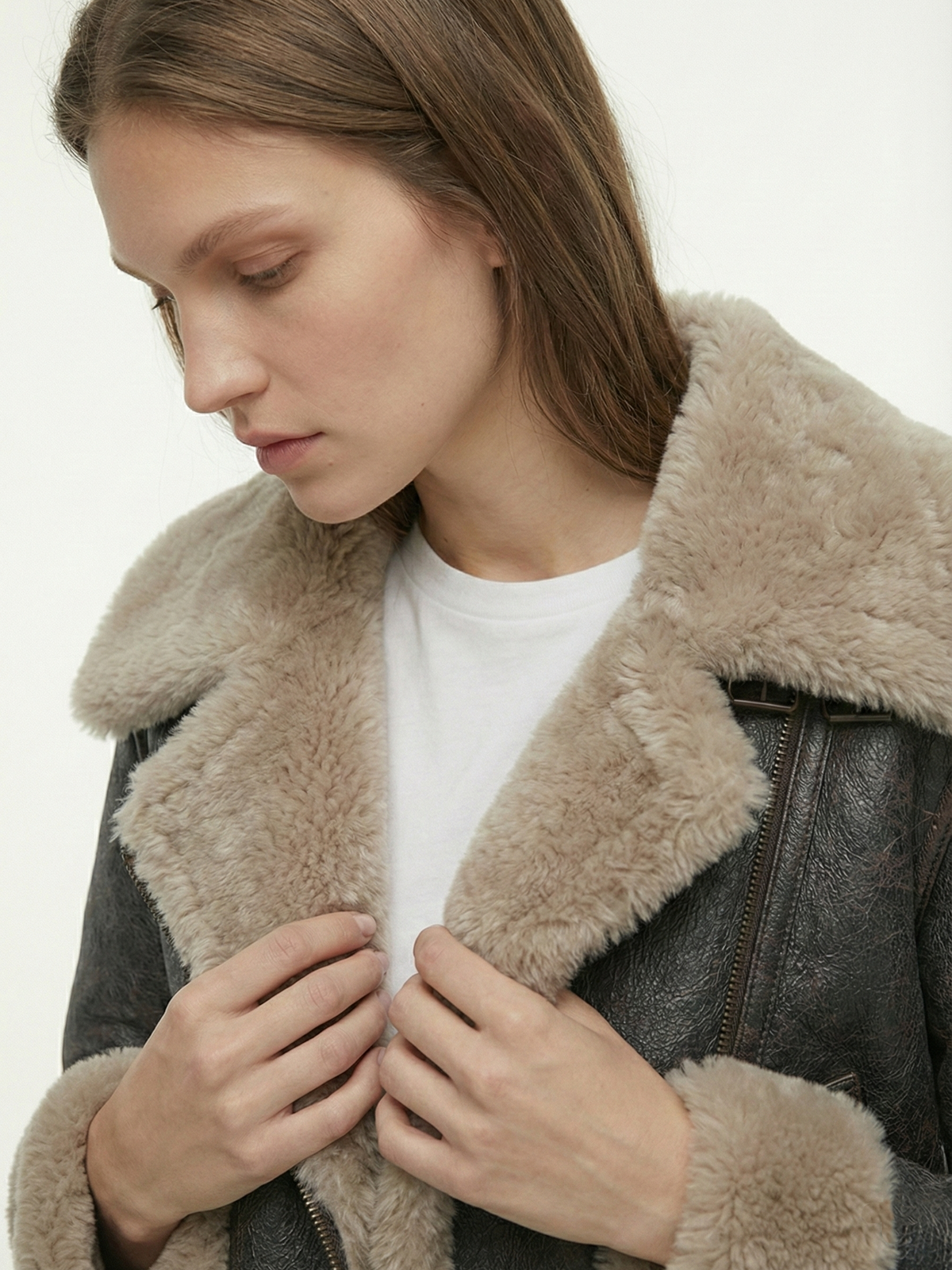 Rio | Chaqueta de piel sintética tipo shearling