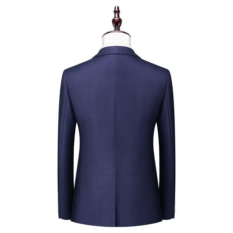 Traje de Tres Piezas Shelby a Cuadros