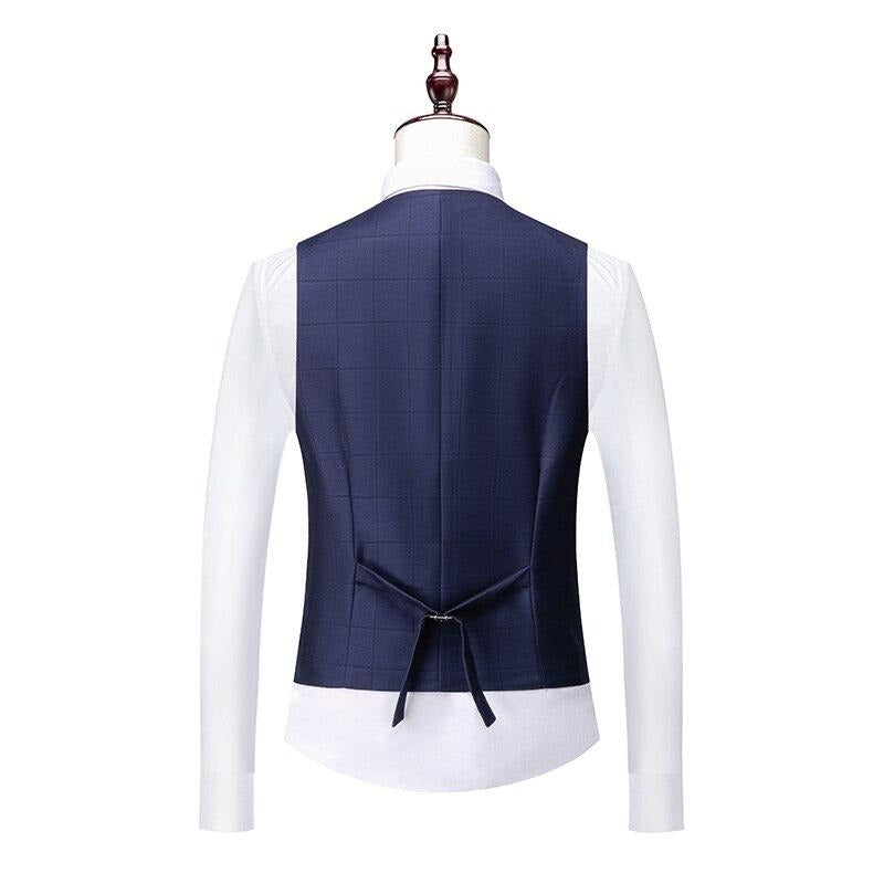 Traje de Tres Piezas Shelby a Cuadros