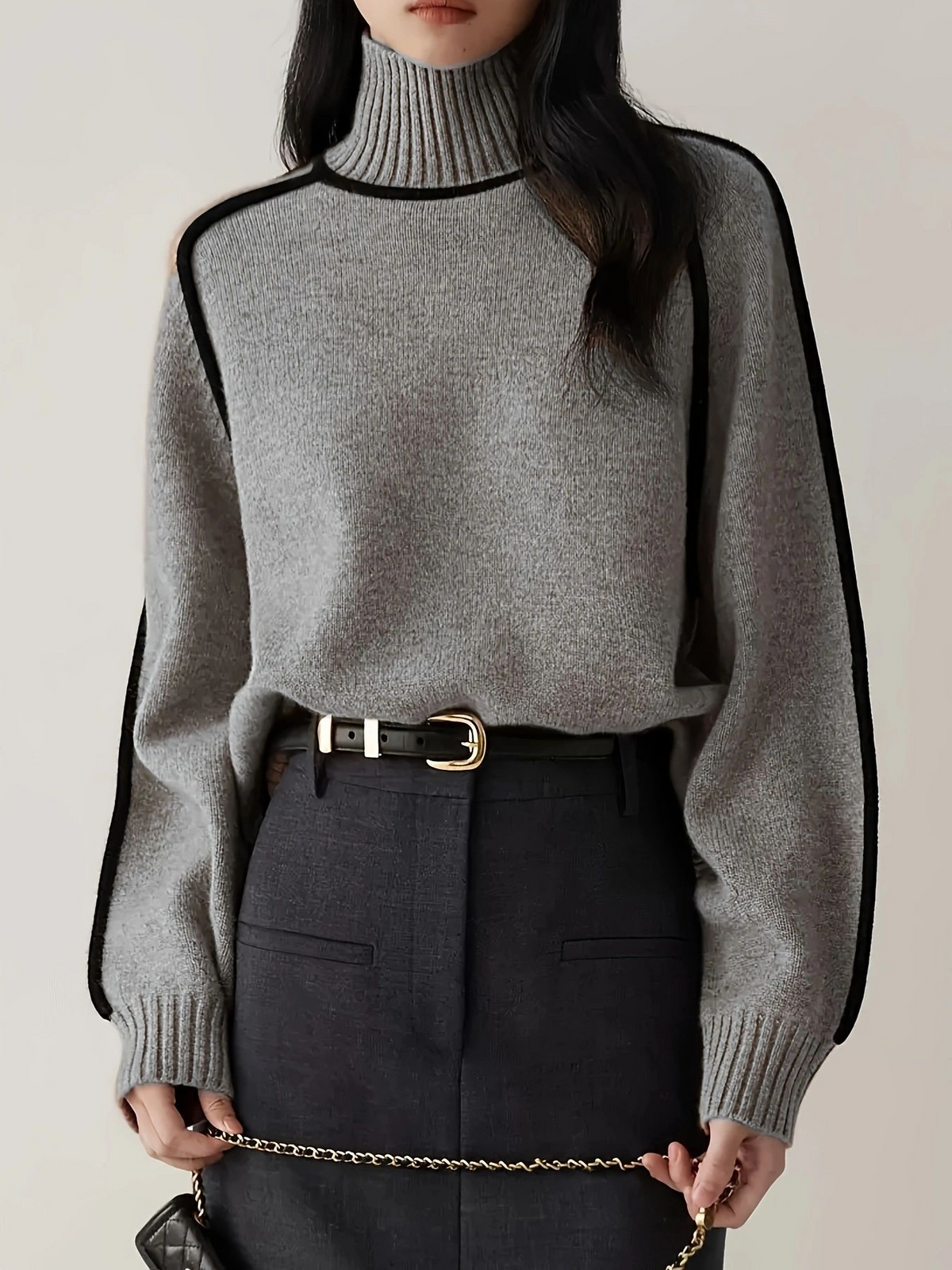 Amelia | Jersey de cuello alto