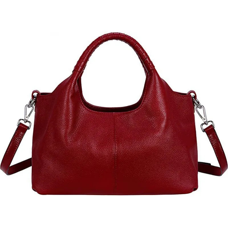 Bolso de hombro de cuero elegante