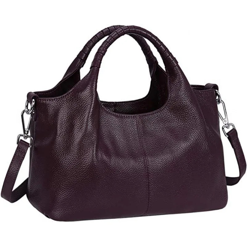 Bolso de hombro de cuero elegante