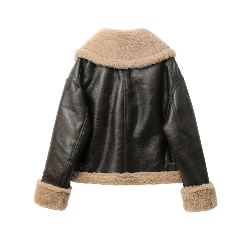 Rio | Chaqueta de piel sintética tipo shearling