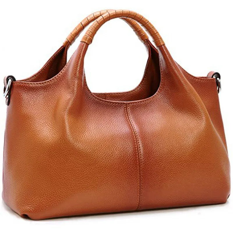 Bolso de hombro de cuero elegante
