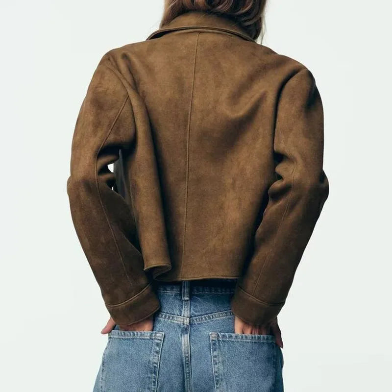 Ivy | Chaqueta Corta de Ante