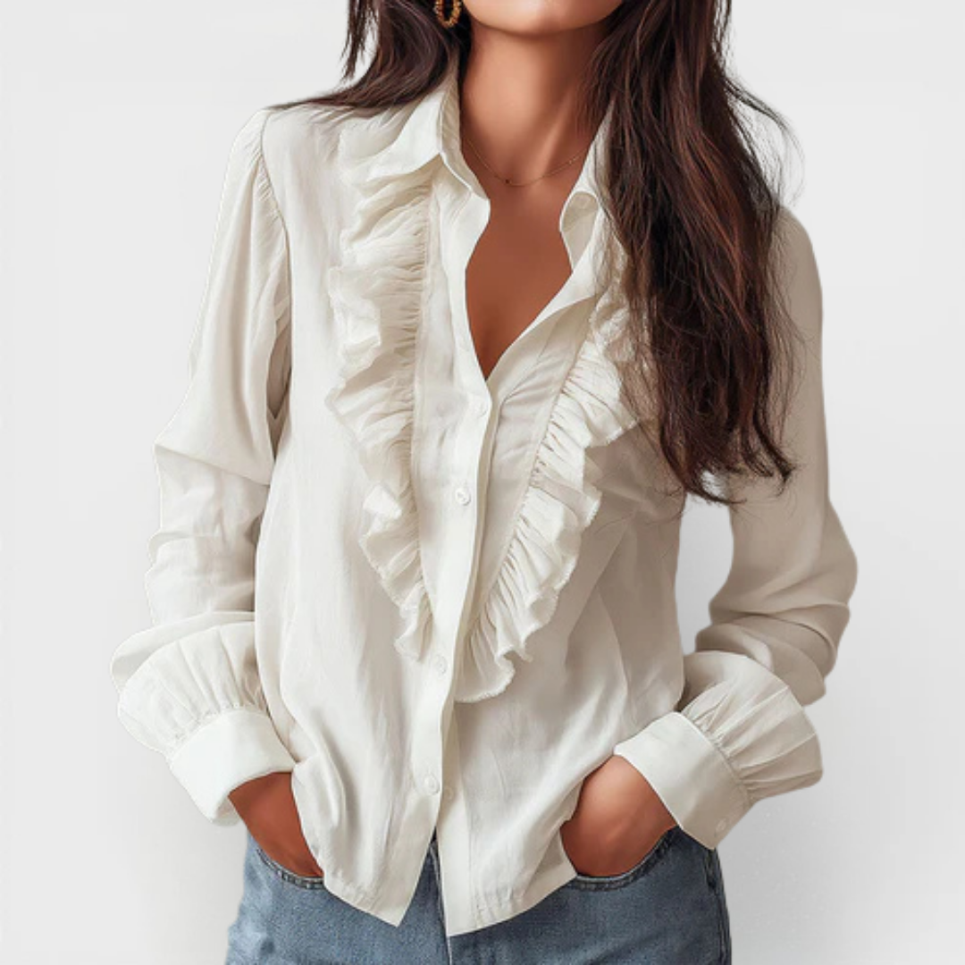 Anna | Blusa Reversible con Volantes