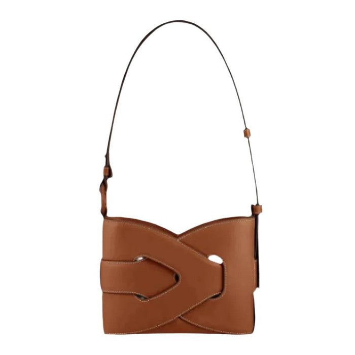 Bolso de mano con frontal geométrico — Vera