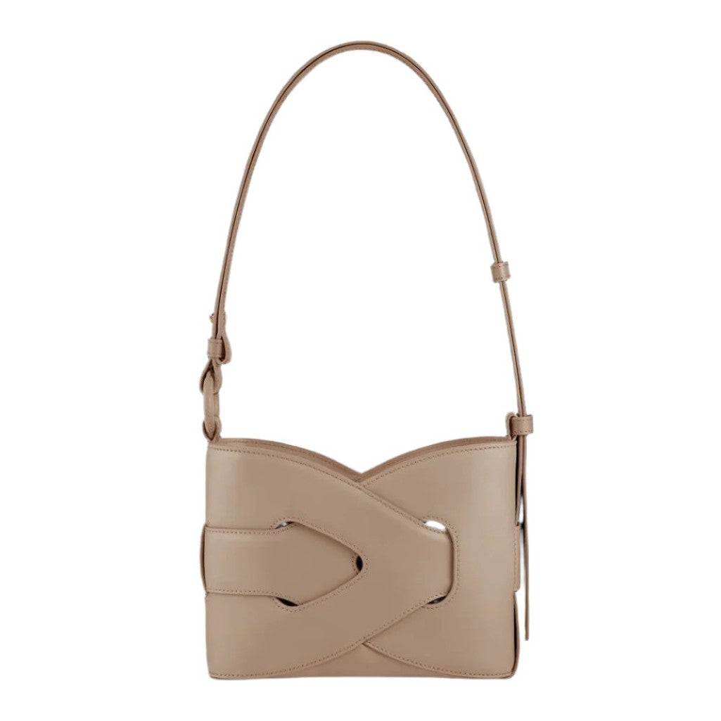 Bolso de mano con frontal geométrico — Vera