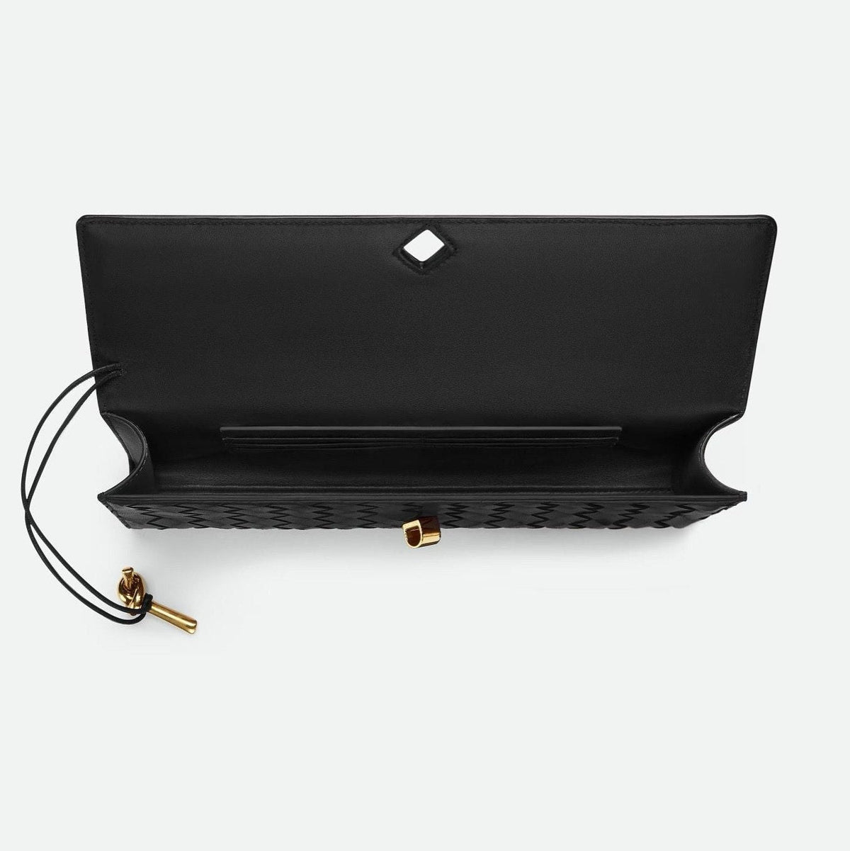 Clutch alargado de tejido trenzado — Eclipse
