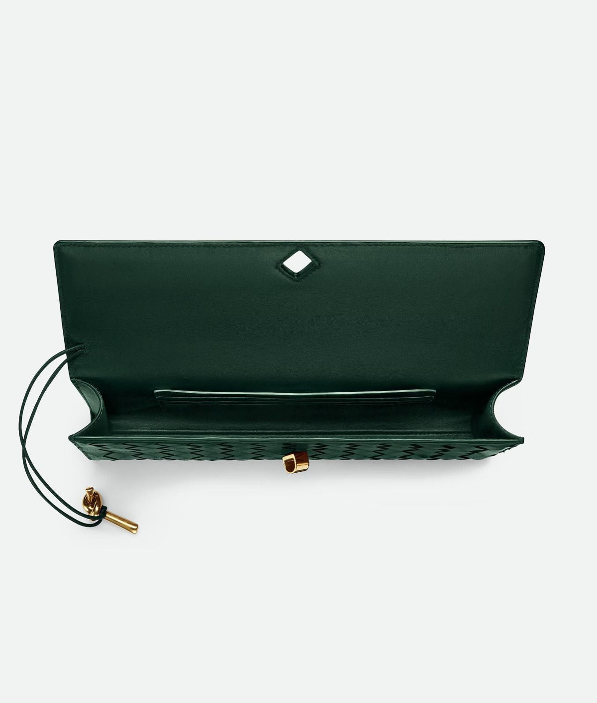 Clutch alargado de tejido trenzado — Eclipse