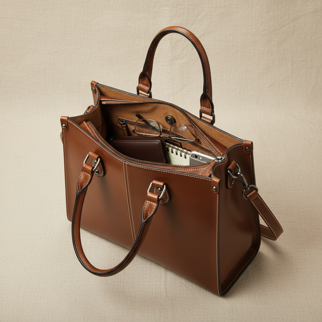 Bolso de hombro de diario organizado — Anna