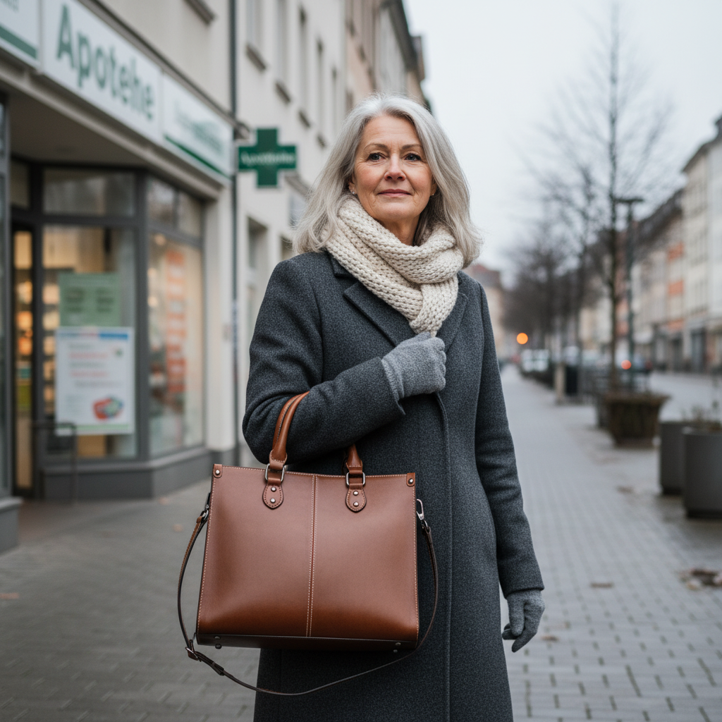 Bolso de hombro de diario organizado — Anna